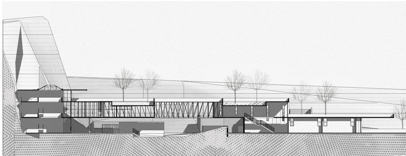 Architectural section.