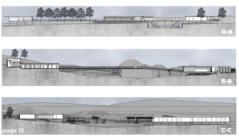 Architectural sections.