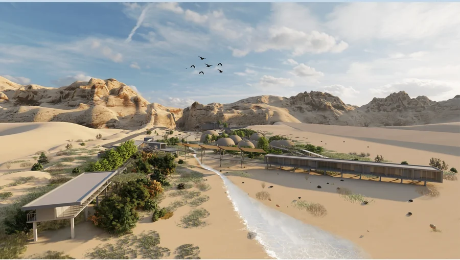 Anti-desertification Research Center design work