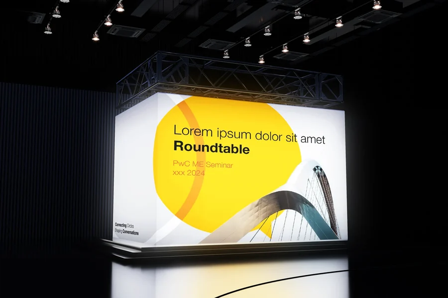PwC Roundtable Event Brand design work
