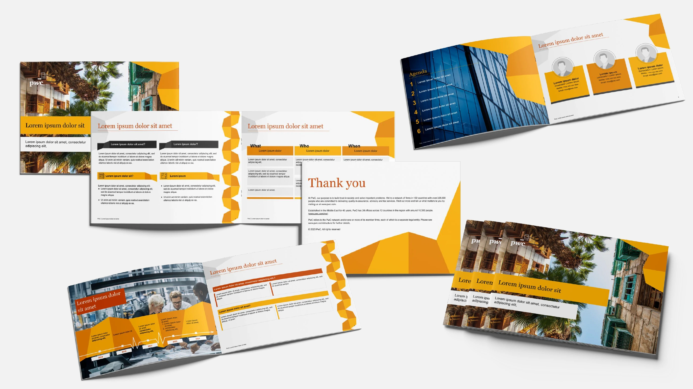 A printed proposal for a GCC client.