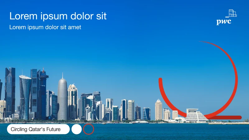 Qatar VAT presentation cover template.