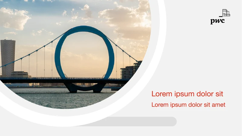 Qatar VAT presentation cover template.