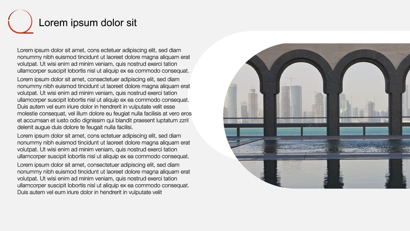 Qatar VAT presentation page template.