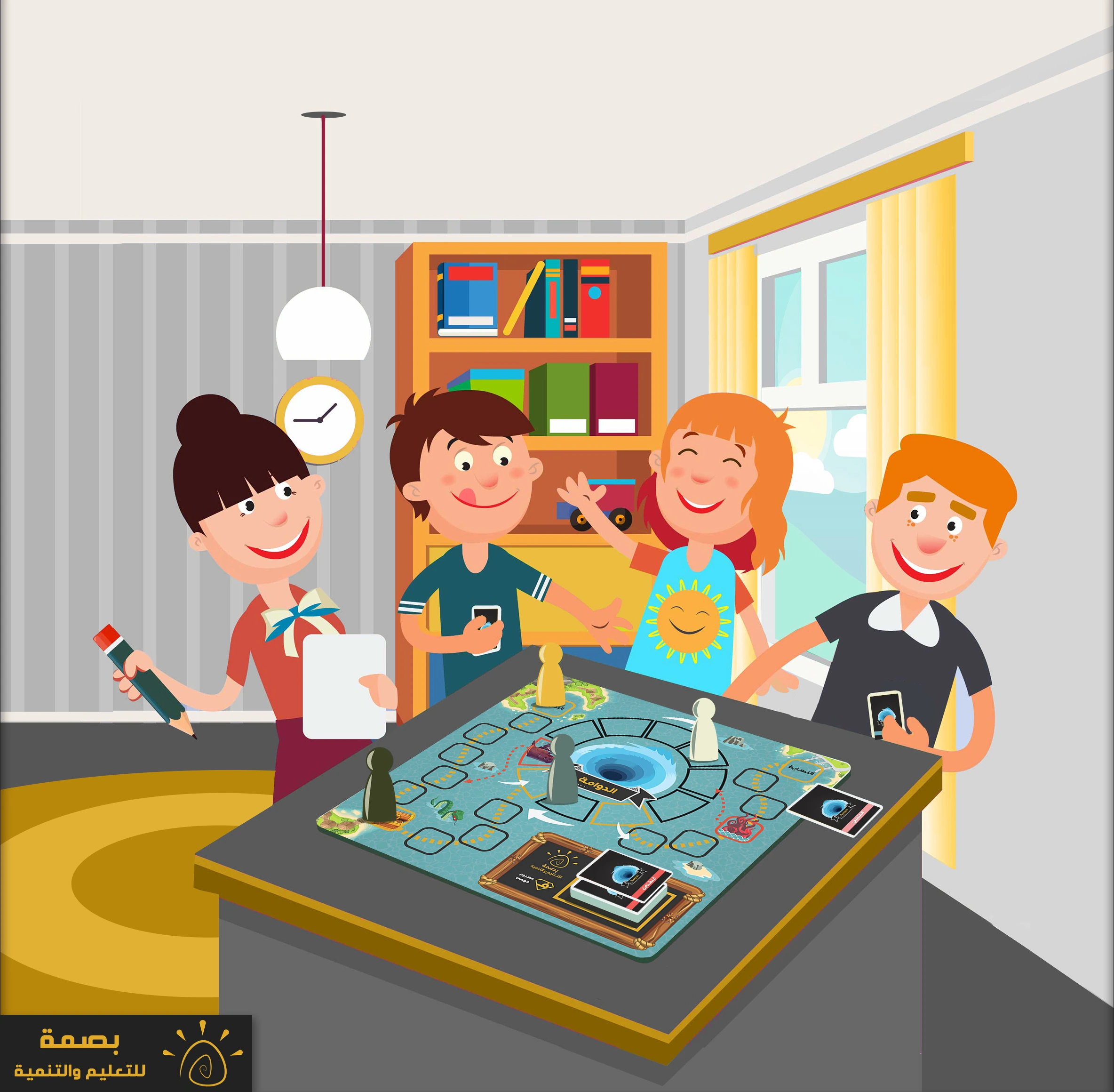 Board game concept mockup